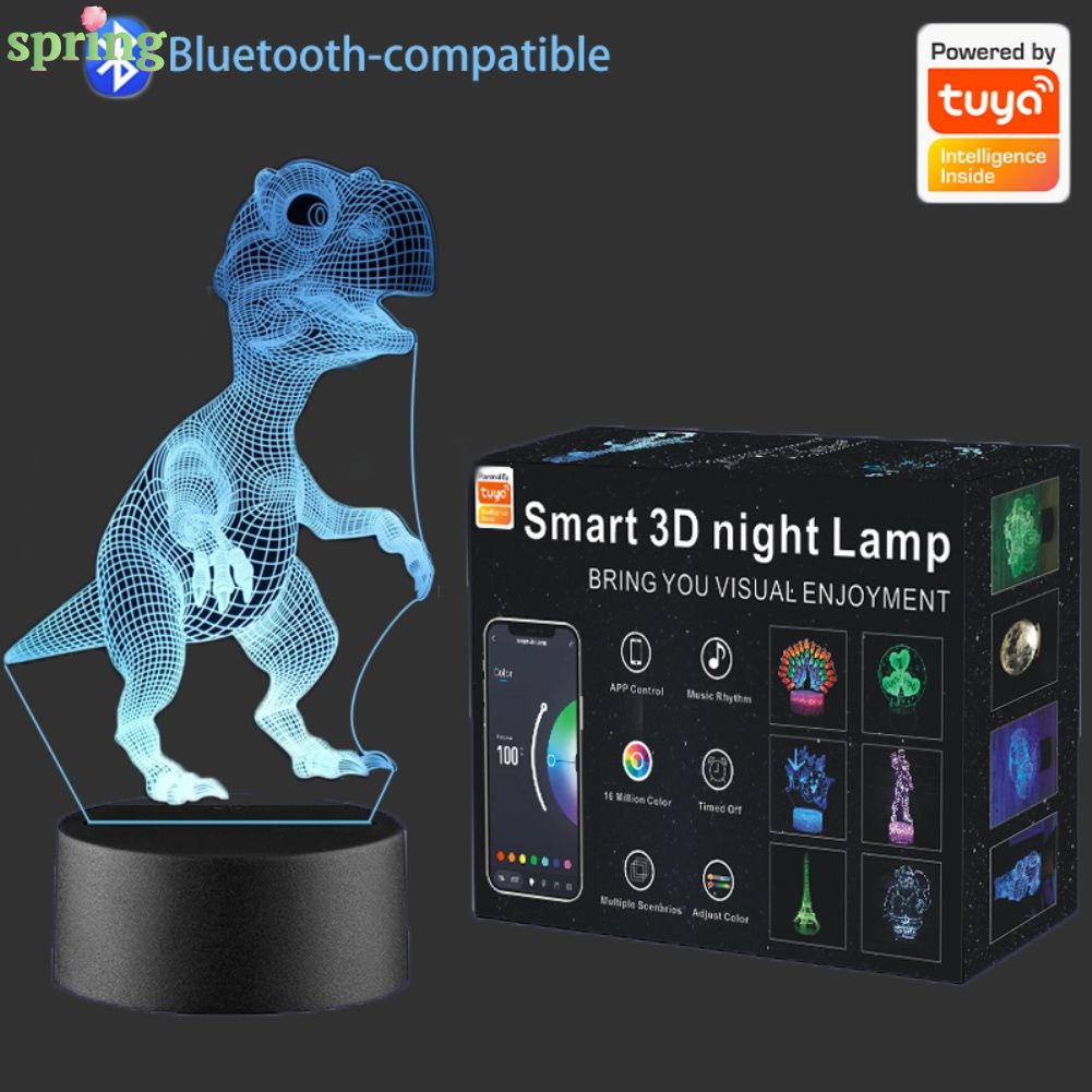 Đèn bàn Tuya bóng LED bằng Acrylic điều khiển ứng dụng thông minh RGB Bluetooth có thể thay đổi thời gian và màu sắc
