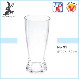 [Có xuất VAT] Ly Uống Bia No31 Nhựa Trong Acrylic Cao Cấp Fataco Việt Nam - Chính Hãng