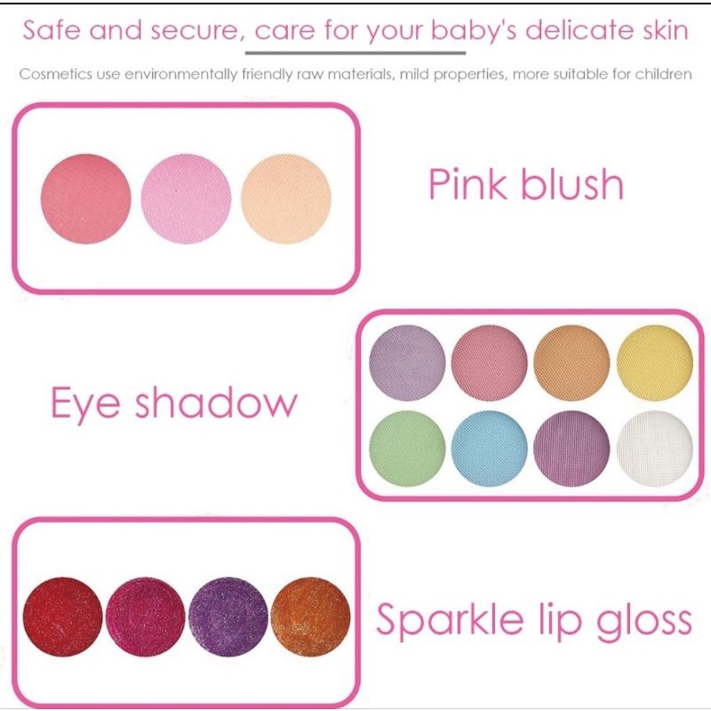 Vali Trang Điểm Và Nail Cho Bé- an toàn- chính hãng- trang điểm được thật