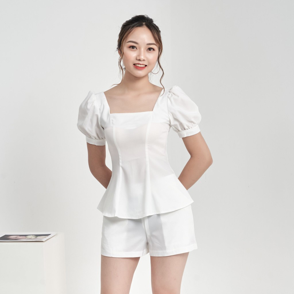 Áo Sơ Mi Nữ, Áo Nữ Công Sở, Set Quần Áo Sơ Mi Trắng Sợi Tự Nhiên Cao Cấp