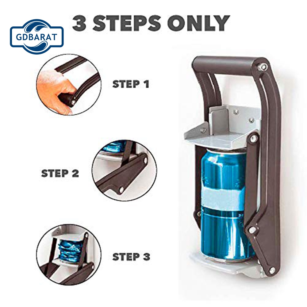 [NYCA Stock] Dụng Cụ Tái Chế Lọ Tái Chế 16oz Dạng Kéo Gắn Tường Hạng Nặng