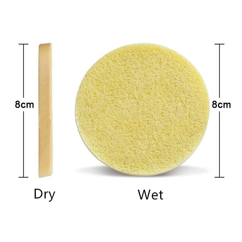 Set 12 Mút Rửa Mặt Siêu Mềm Dạng Nén Tẩy Tế Bào Chết Làm Sạch Da