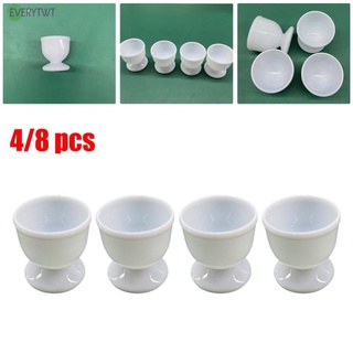Egg Cup 4 / 8 Pcs Accessories Cup Holder Egg Scoop Hard Plastic Egg Rack