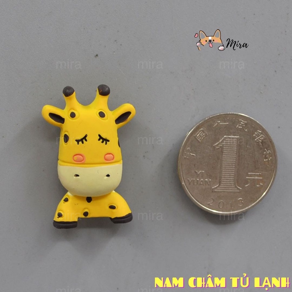 Nam Châm Tủ Lạnh 3D Động Vật Bắc Âu Trang Trí Bếp, Decor Bàn Học, Bàn Làm Việc, Đính Note MIRA-3D68018