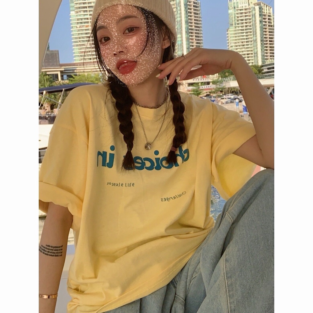 Áo thun nữ dáng dài rộng thời trang phong cách hàn quốc cho nữ