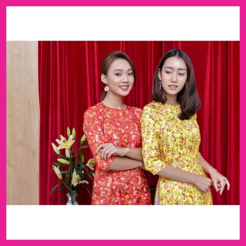 Áo Dài Nữ, Áo Dài Hoa Nhí May Sẳn Chất Gấm Cao Cấp, Hàng Thiết Kế, Form Dáng Chuẩn Giúp Tôn Lên Vẻ Đẹp Của Phái Đẹp. | BigBuy360 - bigbuy360.vn