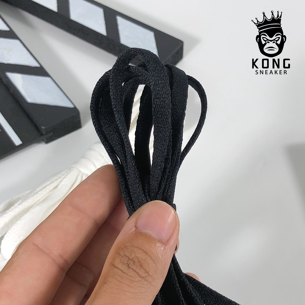 Dây Giày SNEAKERS Cotton Cao Cấp Dài 120cm Màu Đen Và Trắng