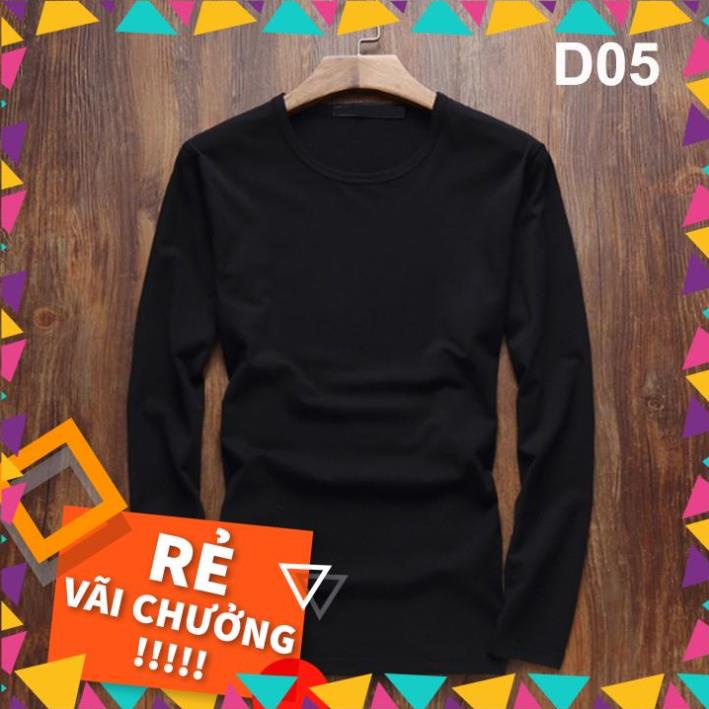 ❤️FREESHIP❤️ Áo thun nam tay dài cổ tròn vải cotton mềm mịn Nhiều màu đủ size _vifa