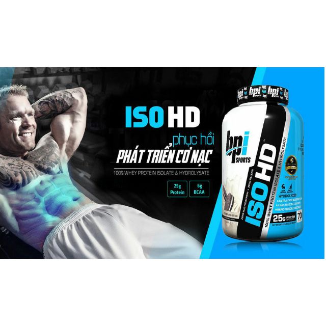 Combo 1Kg Sữa Tăng Cơ ISO HD BPI Whey Protein Gói Dùng Thử