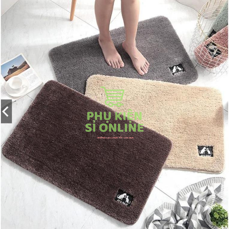 Thảm nỉ lau chân, thảm chùi chân phòng khách, nhà đế cao su chống trượt, chất liệu len nỉ mịn, thấm hút tốt (40 x 60)