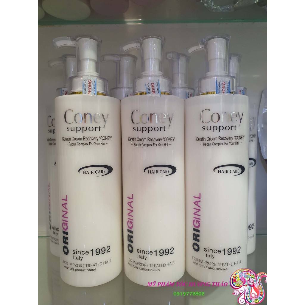 (MẪU MỚI) KEM KERATIN CONEY PHỤC HỒI TÓC HƯ TỔN CHÍNH HÃNG Ý RECOVERY CREAM 730ML