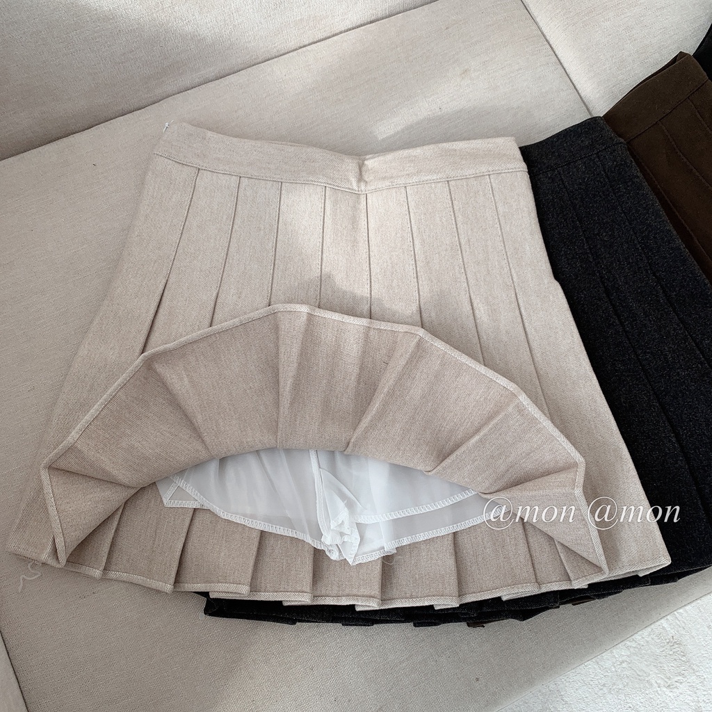 210774 Chân váy tennis dạ, chân váy ngắn xếp ly nữ, có lót quần trong chất vải dạ dày dặn, | BigBuy360 - bigbuy360.vn