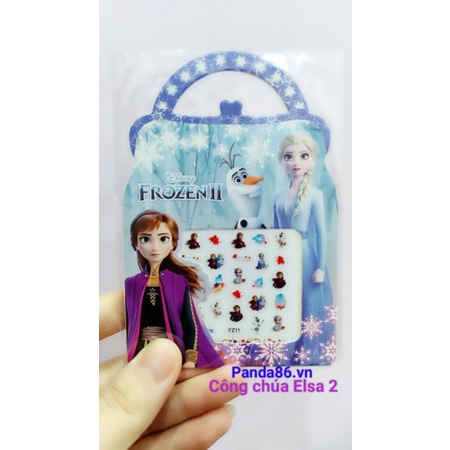 Dán Móng Tay Cho Bé Công Chúa Elsa- Công Chúa Pony - Kitty - Công Chúa Tóc Dài - Micky - Sophia -Bella Siêu Dễ Thương