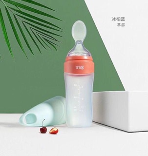 Bình thìa silicon ăn dặm Aag model 378