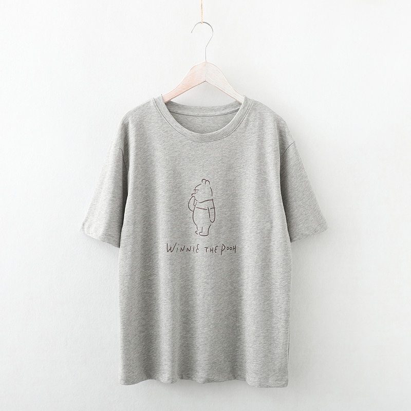 Áo Thun Nữ Gấu Pooh From Rộng KENA Phom Đẹp Áo Phông Nữ KAT105
