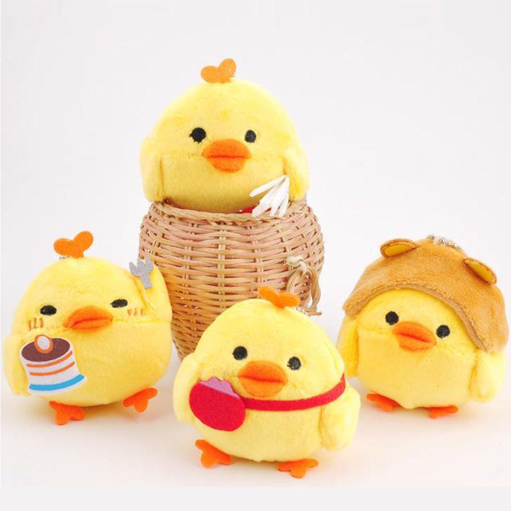 Móc Khóa Gà Nhồi Bông Mini 7cm Mềm Mại Đáng Yêu