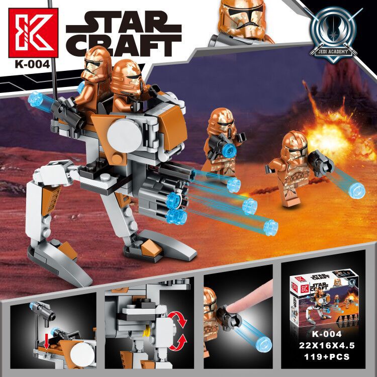 Mô Hình Đồ Chơi Lắp Ráp Nhân Vật The Manlo Master Trong Phim Star Wars K001-010