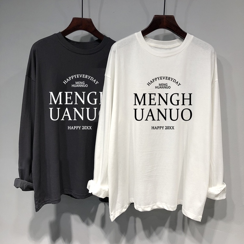 NRVP Áo Thun Nữ Dài Tay Dáng Rộng Phong Cách Hàn Quốc Mới