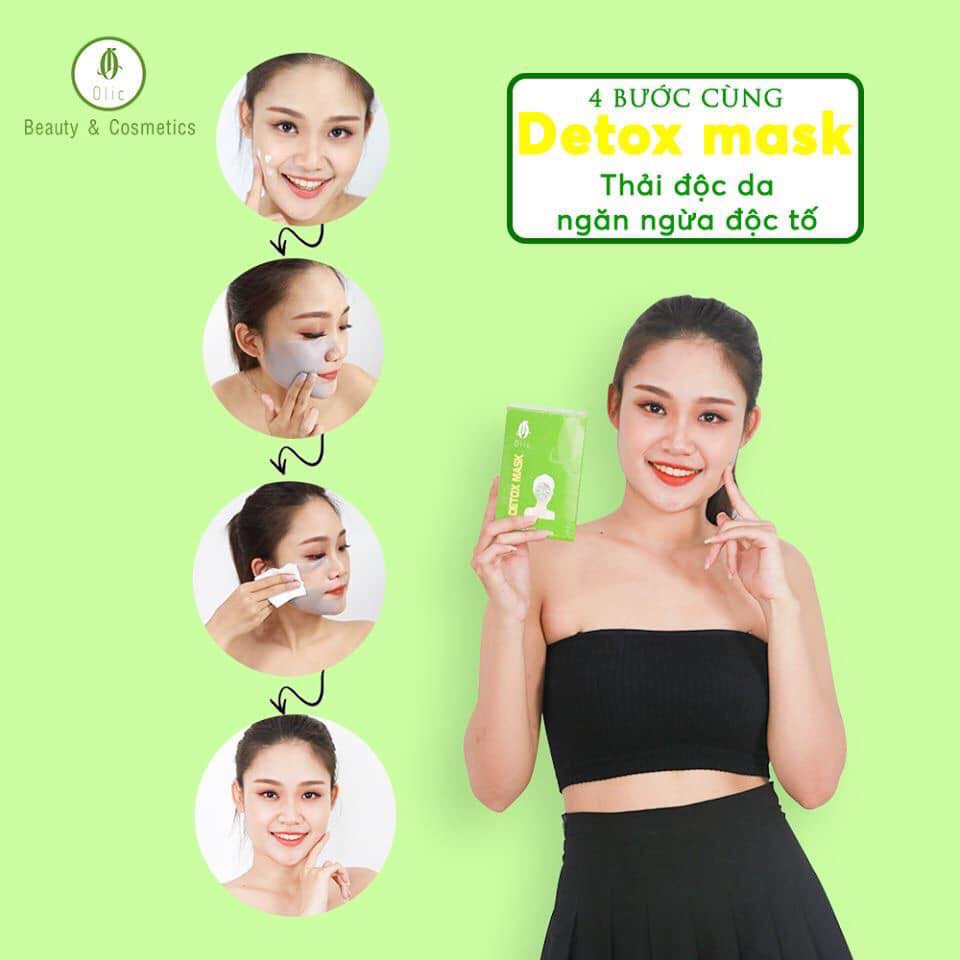 Mặt nạ thải độc hút nám Dr Skin Detox Olic mẫu mới nhất - thải chỉ, sáng da, se khít lỗ chân lông