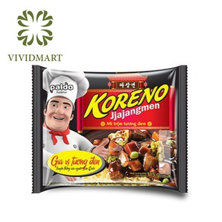 [Toàn quốc] [Gói lẻ] MÌ TRỘN TƯƠNG ĐEN JJAJANGMEN PALDO - MÌ TRUYỀN THỐNG HÀN QUỐC - GÓI 115g – KORENO