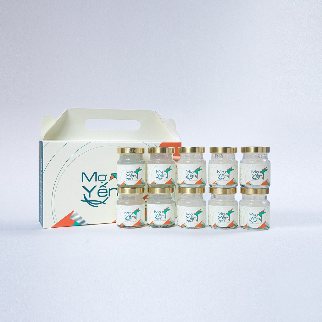 Combo 10 hũ Yến Chưng Không Đường MỢ YẾN, hỗ trợ hệ miễn dịch, kích thích tiêu hóa 25% Yến thật | BigBuy360 - bigbuy360.vn