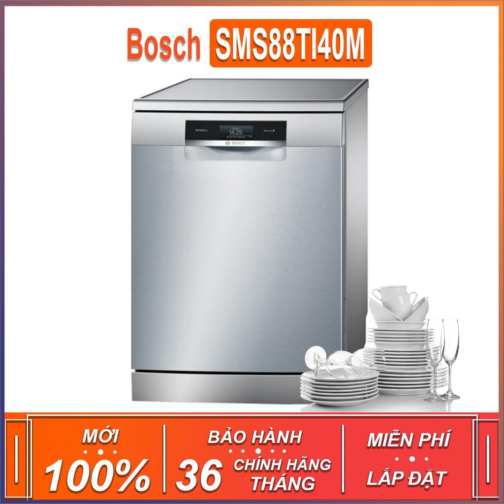 Máy rửa bát độc lập Bosch SMS88TI40M - Seri 8 TGB , dung tích rửa 14 bộ chén bát ( Xuất sứ Đức - Bảo Hành 3 Năm )