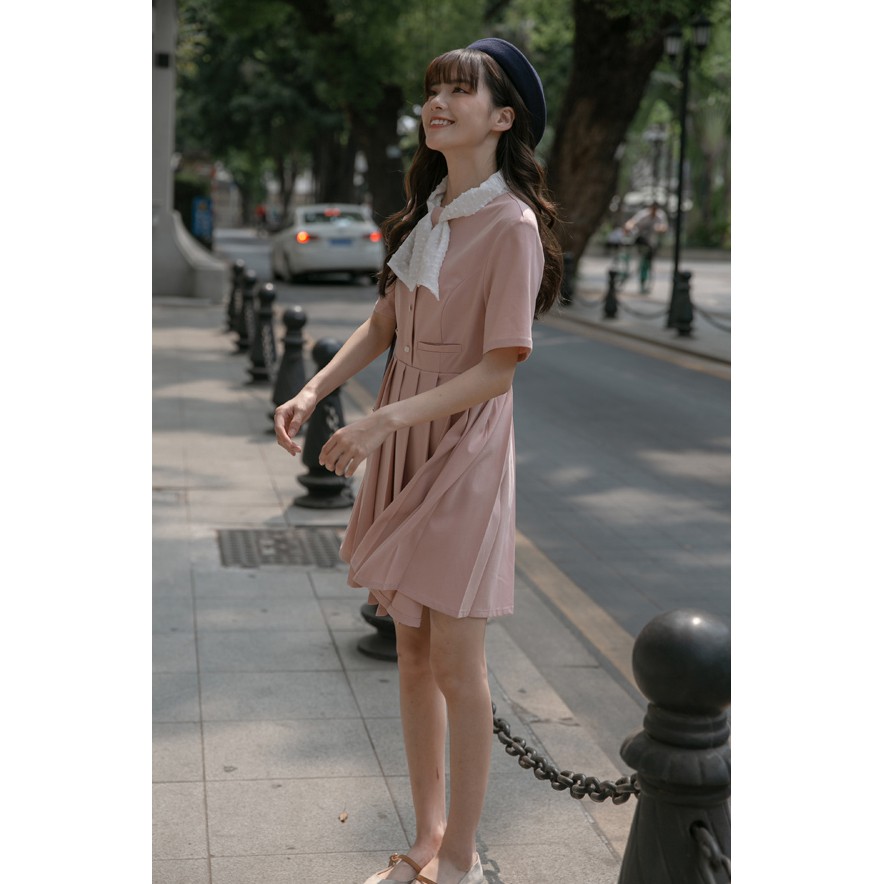 Bija Dress - Váy cổ nơ dáng xòe xinh xắn | BigBuy360 - bigbuy360.vn