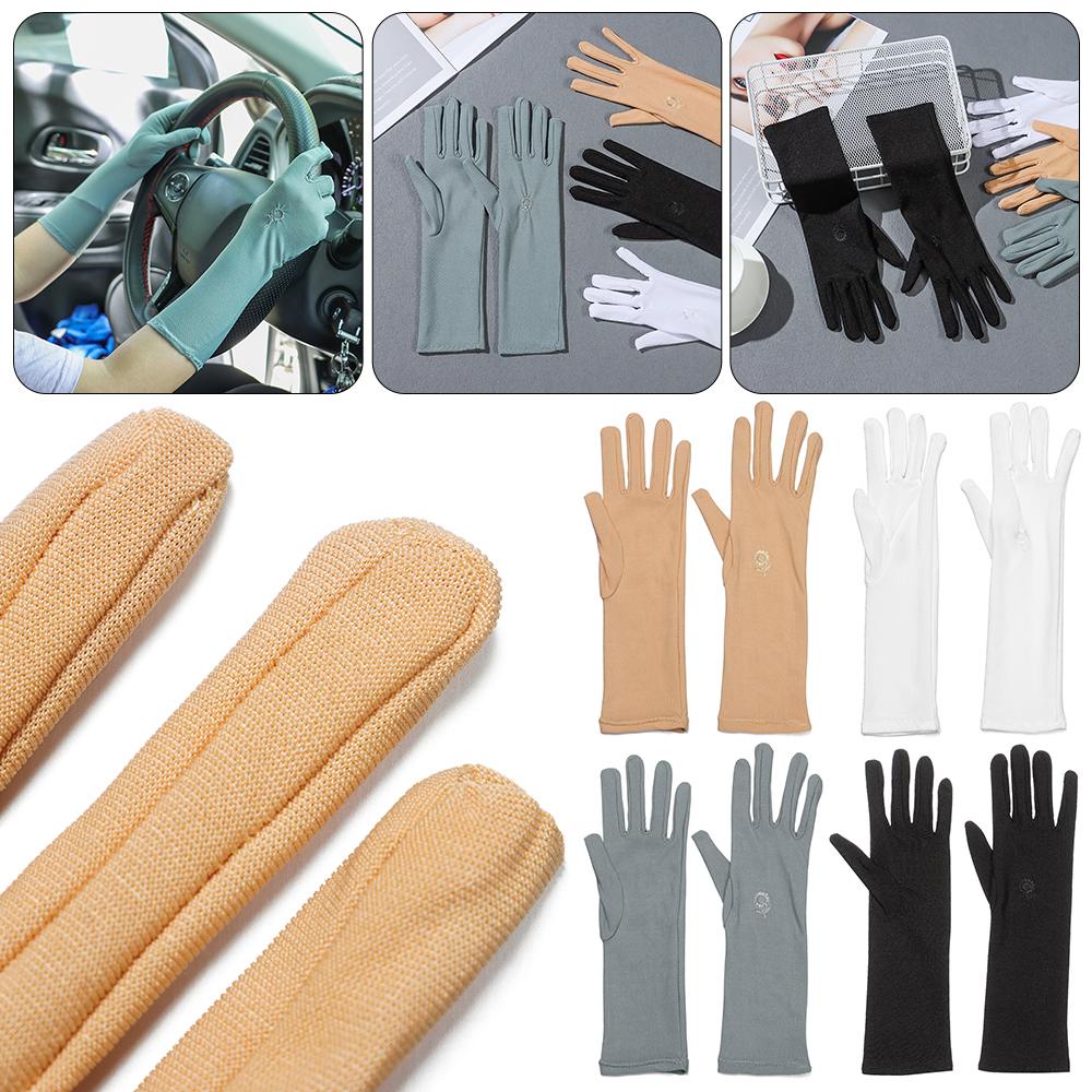 Găng Tay Chống Nắng Dài Đến Giữa Bắp Chân Cho Nữ