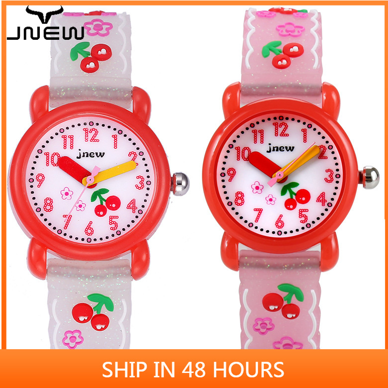 Đồng Hồ 3d Dây Silicon Chống Nước Dễ Thương Cho Bé