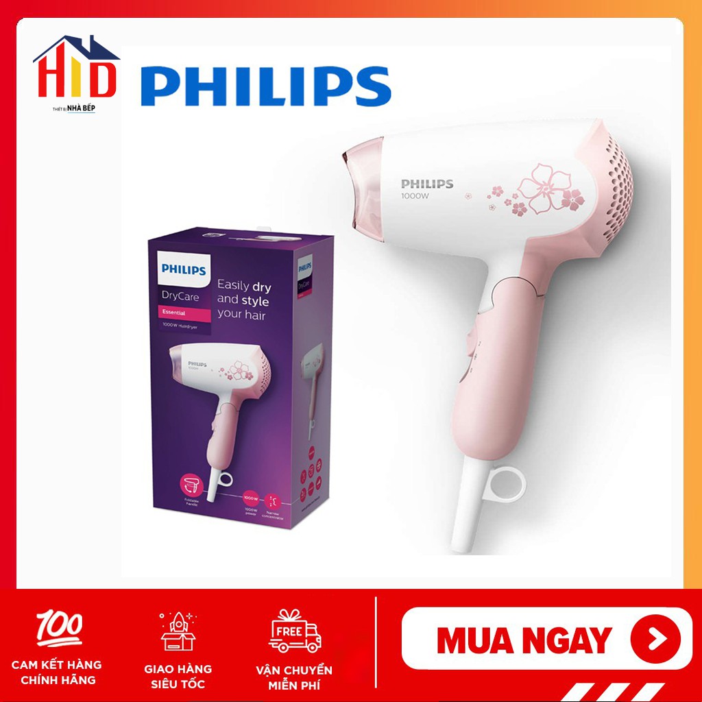 Máy sấy tóc mini Philips HP8108 chính hãng - Bảo hành 24 tháng