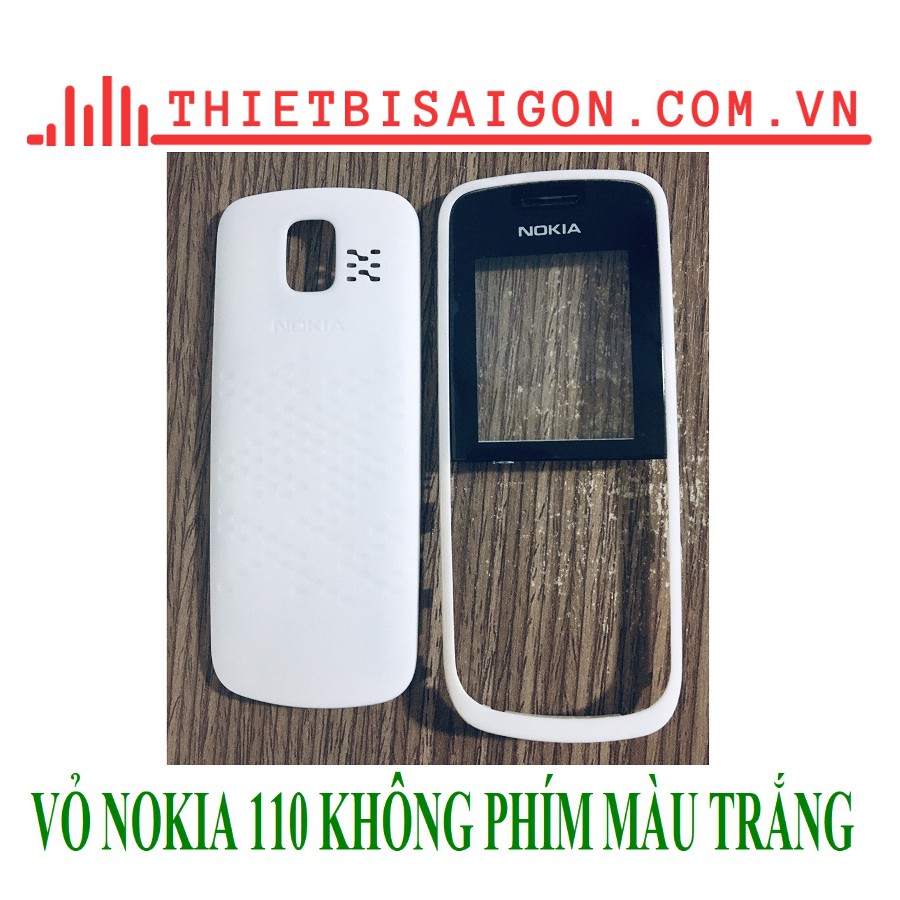 VỎ NOKIA 110 KHÔNG PHÍM MÀU TRẮNG
