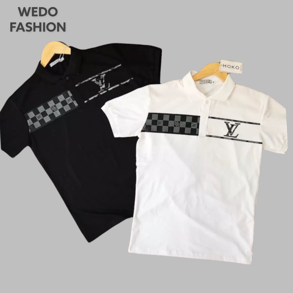 Áo polo nam phối họa tiết LX, vải thun co giãn siêu thấm hút, thiết kế tinh tế sang trọng phù hợp mọi sự kiện - WEDO