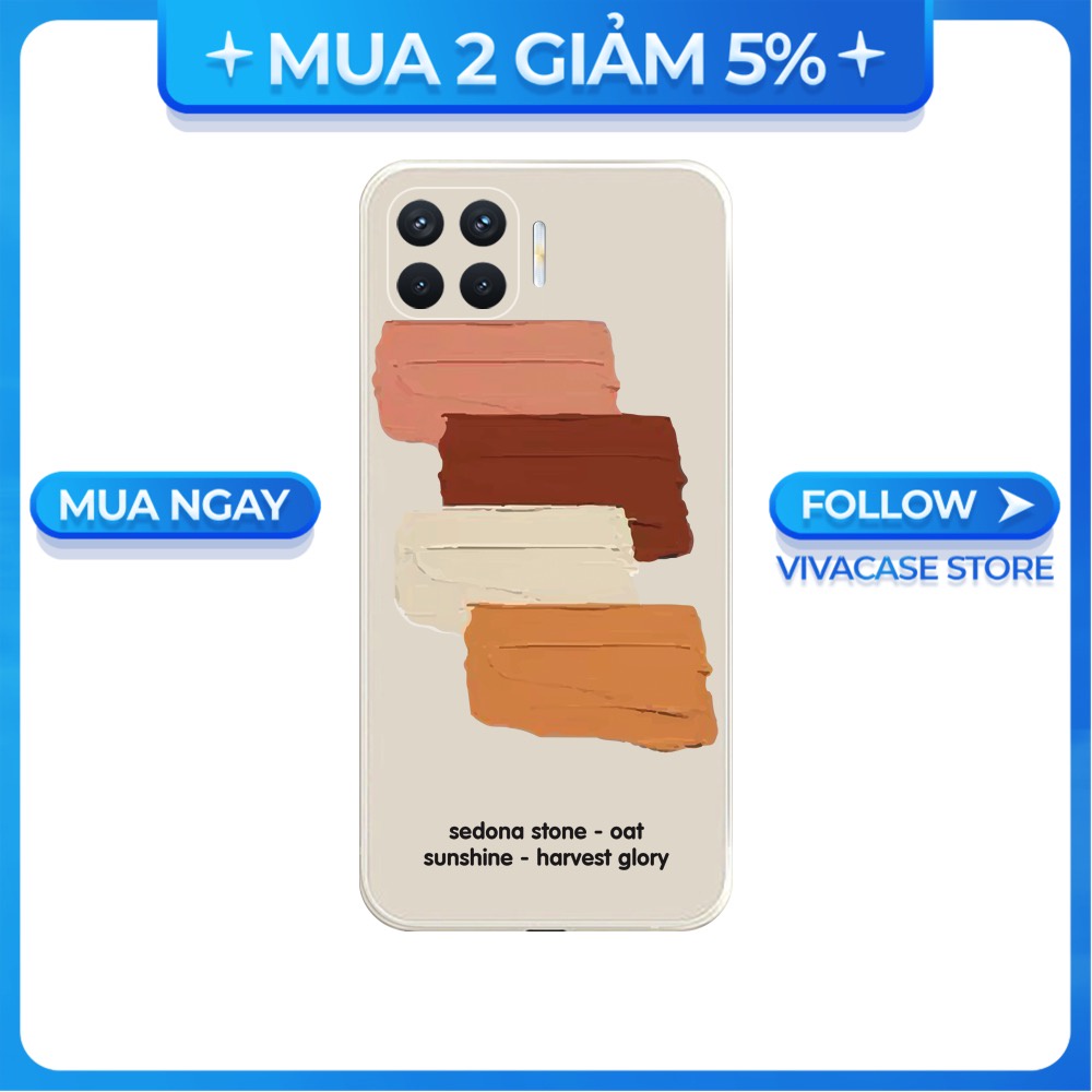 Ốp lưng cạnh vuông OPPO A1K/A5S/A74/A54/....viền bảo vệ camera hình Vệt màu