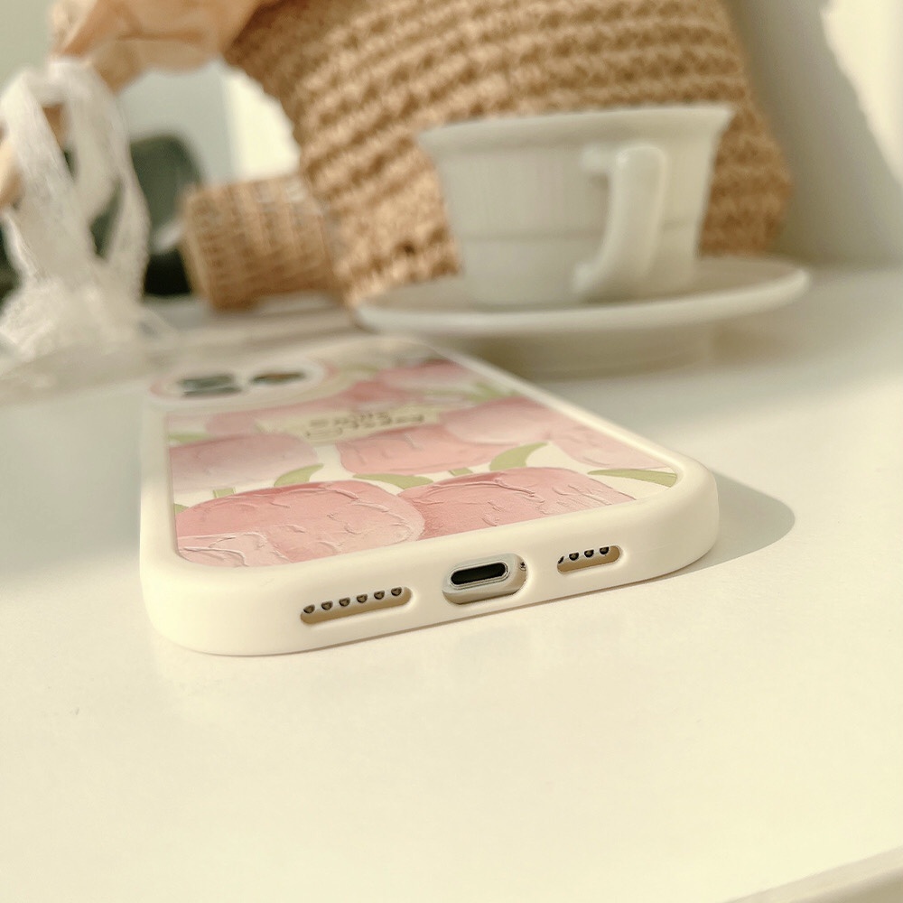 Ốp iphone, ốp điện thoại in hình hoa tulip Smile Today 7/7 Plus/8/8 Plus/XS Max/11/11 Pro/11 Pro Max/12/12 Pro