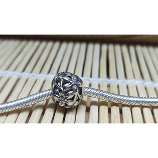 GauBee Charm bạc 925 hoa daisy bạc s925