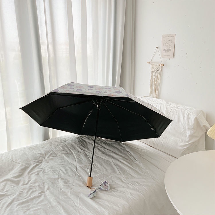 Dù Che Mưa Nắng Chống Tia Cực Tím In Họa Tiết Hoa Dành Cho Bạn Nữ