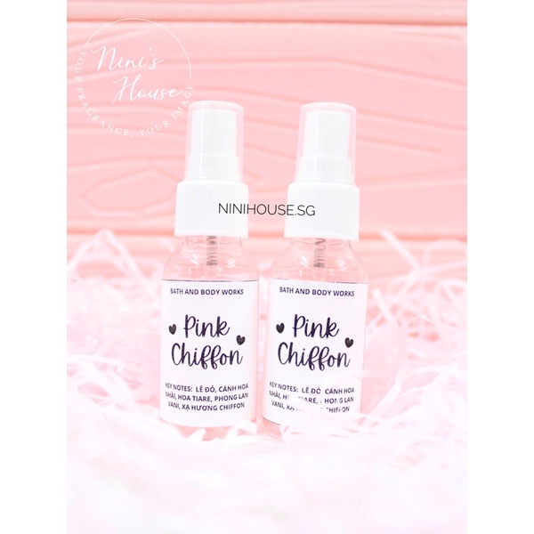 PINK CHIFFON | Xịt thơm cơ thể body mist Bath and Body Works