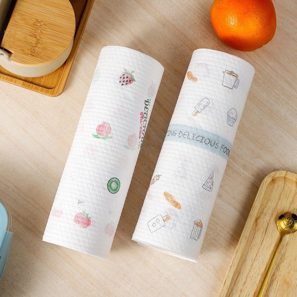 Cuộn giấy lau đa năng siêu thấm dầu mỡ nhà bếp