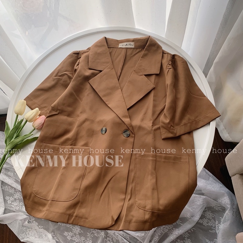 Áo blazer tay phồng ullzang A12