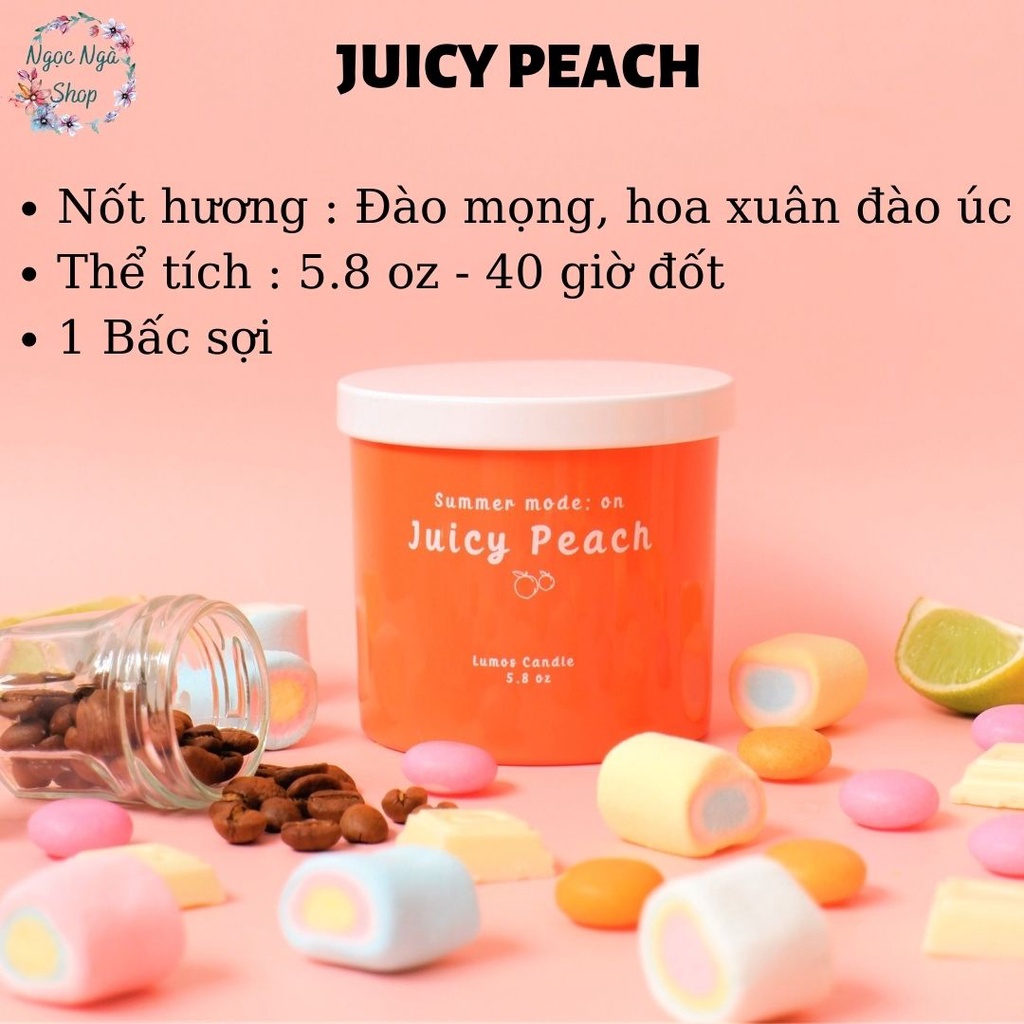 Nến Thơm Cao Cấp Lumos  Bộ 3 Sắc Màu cho Mùa Hè thêm sôi động–NT35.1 - Nến trang trí / thư giãn - Đạt tiêu chuẩn Quốc Tế