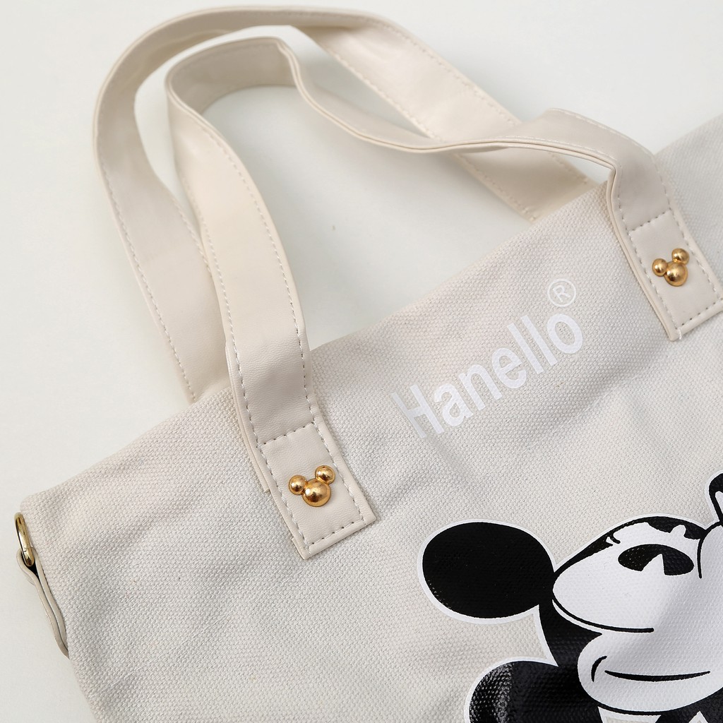 Túi vải tote MICKEY cho nữ túi tote vải canvas dày dặn KT 30x25x13cm, Có thể sử dụng đeo tay hoặc đeo chéo