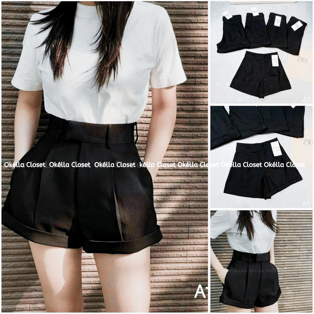 Quần short nữ dáng basic, quần đùi nữ ôm mông lên dáng cực xinh Okélla