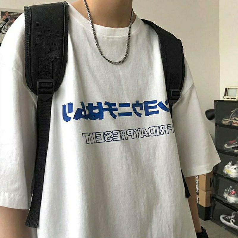 100% cotton áo thun nam nữ form rộng cổ tròn unisex