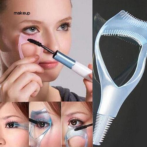 Lược chải mi bảo vệ giúp chuốt mascara 3 trong 1 tiện lợi