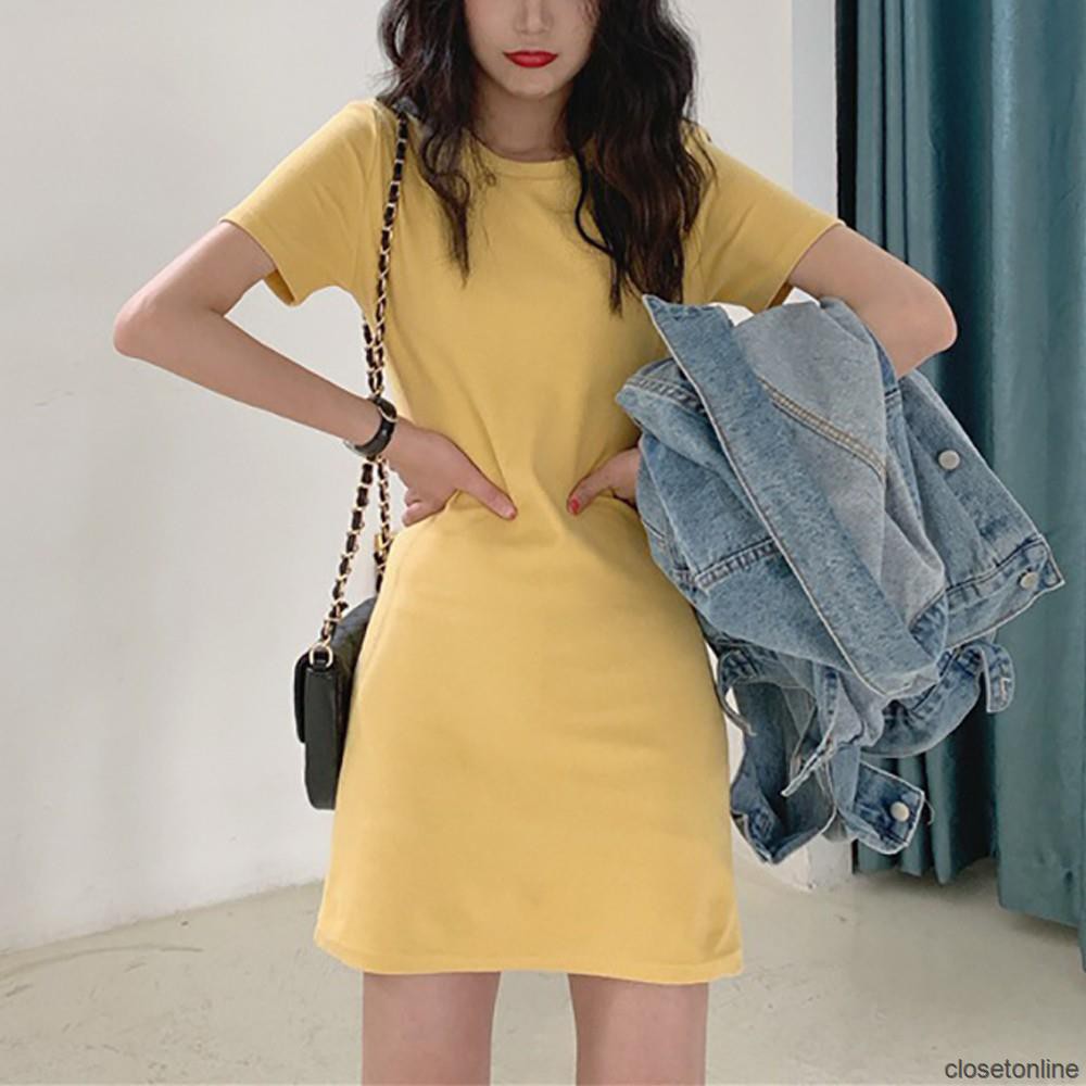 Đầm dáng suông polo chất cotton 4 chiều năng động Váy polo ngắn tay