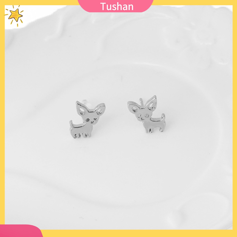 Khuyên tai nữ trang tạo hình chú chó ngộ nghĩnh