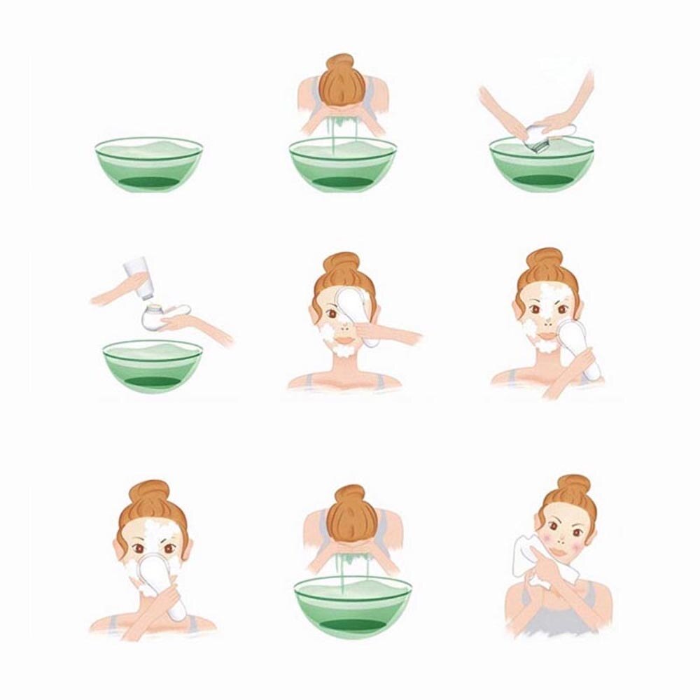 [Hàng mới về] Bàn Chải Massage Hai Mặt Làm Sạch Sâu Cho Da Mặt Bằng Silicon