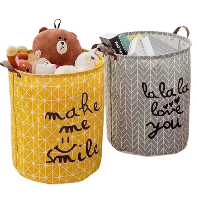 Giỏ sọt đựng đồ đa năng gấp gọn chất liệu vải Canvas bền dai bigsize MMS 101254