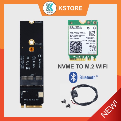 Bộ chuyển đổi card wifi từ M.2 Wifi sang cổng NVME