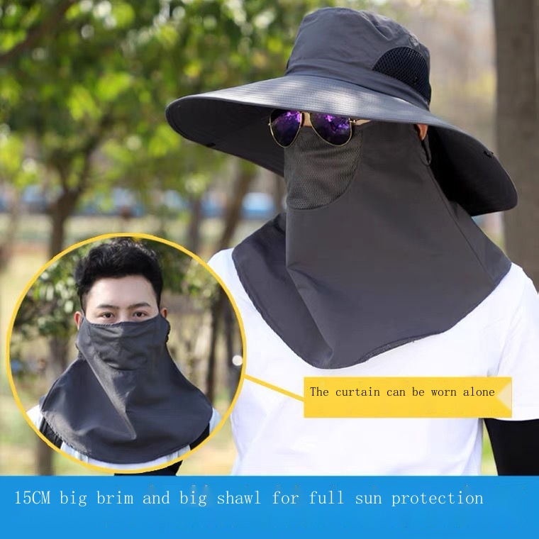 Mũ Vành Rộng Chống Nắng Tia Uv Thoáng Khí Thời Trang Mùa Hè Cho Nam